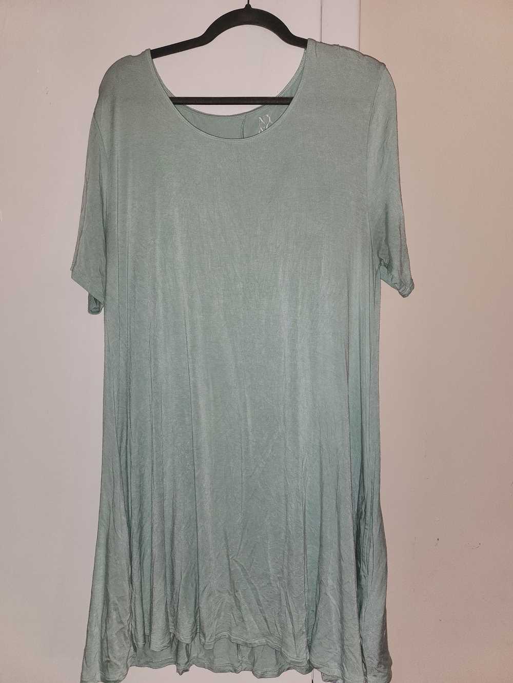 NY&C Mint Green Scoop Neck Women’s Tee Dress